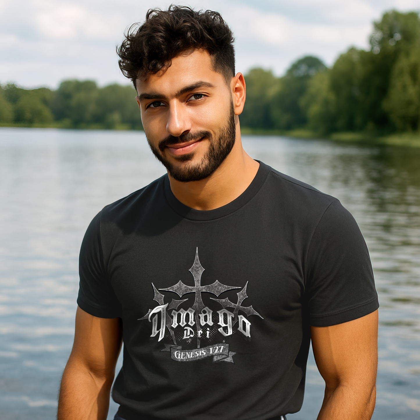 Imago Dei Genesis 1:27 T-Shirt – Unisex Christian Tee | Bella + Canvas 3001 | Inspirational Scripture Shirt