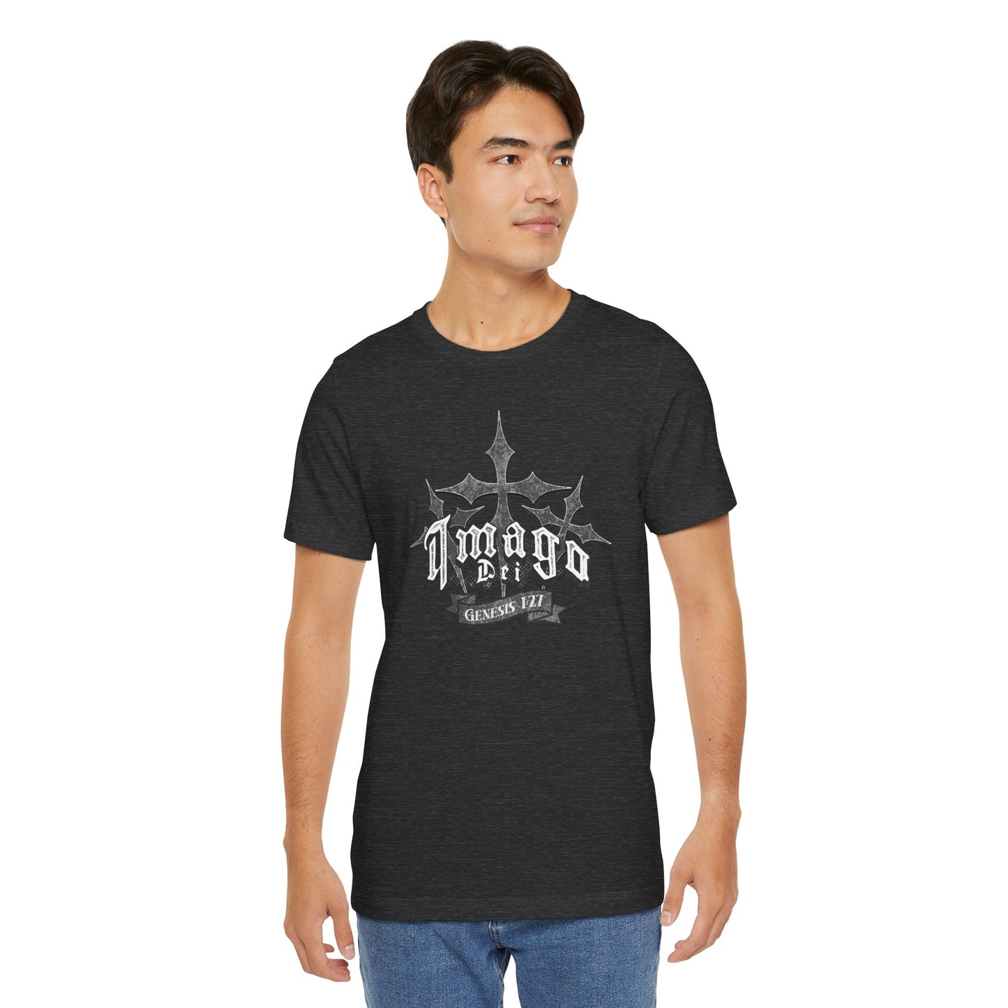 Imago Dei Genesis 1:27 T-Shirt – Unisex Christian Tee | Bella + Canvas 3001 | Inspirational Scripture Shirt