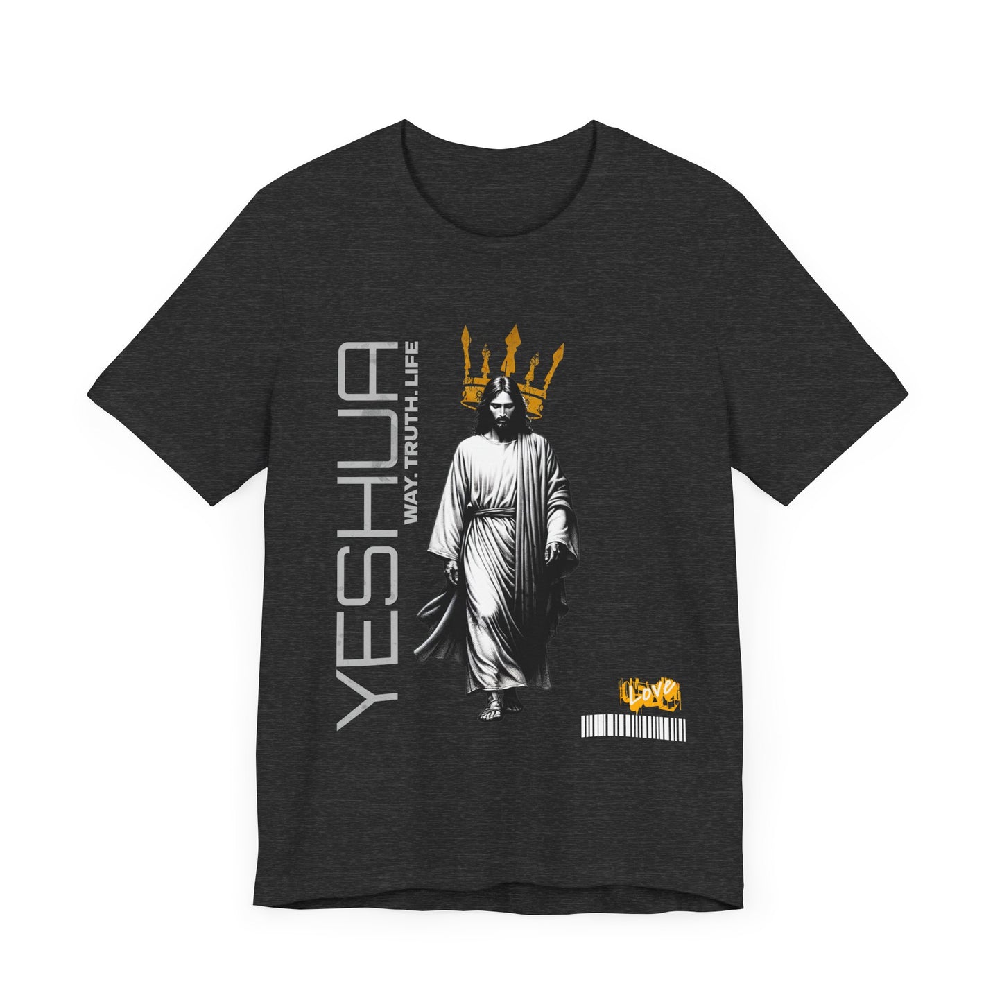 YESHUA Crown Tee - Way Truth Life Christian Shirt | Bold Jesus Graphic | Urban Faithwear | Kingdom Streetwear | The99.ink