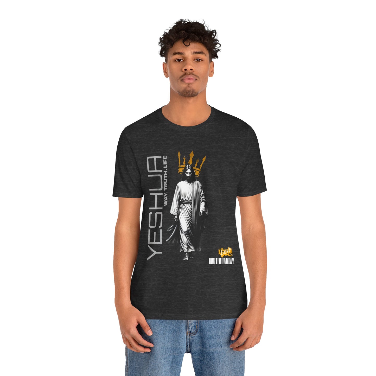 YESHUA Crown Tee - Way Truth Life Christian Shirt | Bold Jesus Graphic | Urban Faithwear | Kingdom Streetwear | The99.ink