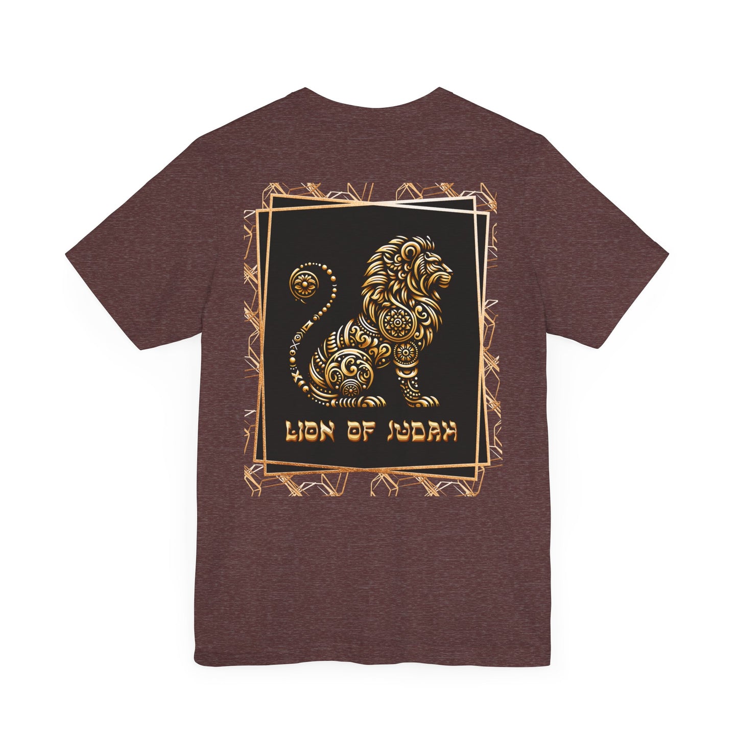 Lion of Judah Christian T-Shirt for Men, Bold Back Lion Graphic, Soft Unisex Fit, Sizes XS-4XL, Religious Gift for Him