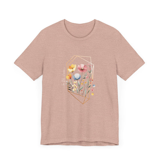 Be Still and Know Shirt, Psalm 46:10 Christian Tee, Watercolor Floral Faith Shirt, Soft Unisex Fit, Calm Scripture Gift, XS-4XL