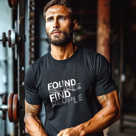 Found People Find People Christian Shirt | Matthew 28:19 | Urban Grunge Faith Tee | Evangelism Graphic Tee | The99.ink Streetwear