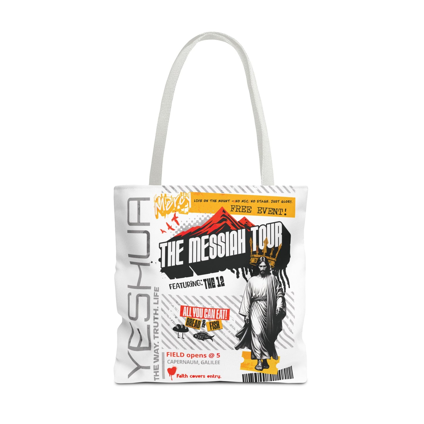 Messiah Tour Tote Bag | Yeshua Canvas Bag | Christian Bible Study Bag | Way Truth Life | Urban Faith Style | The99.ink