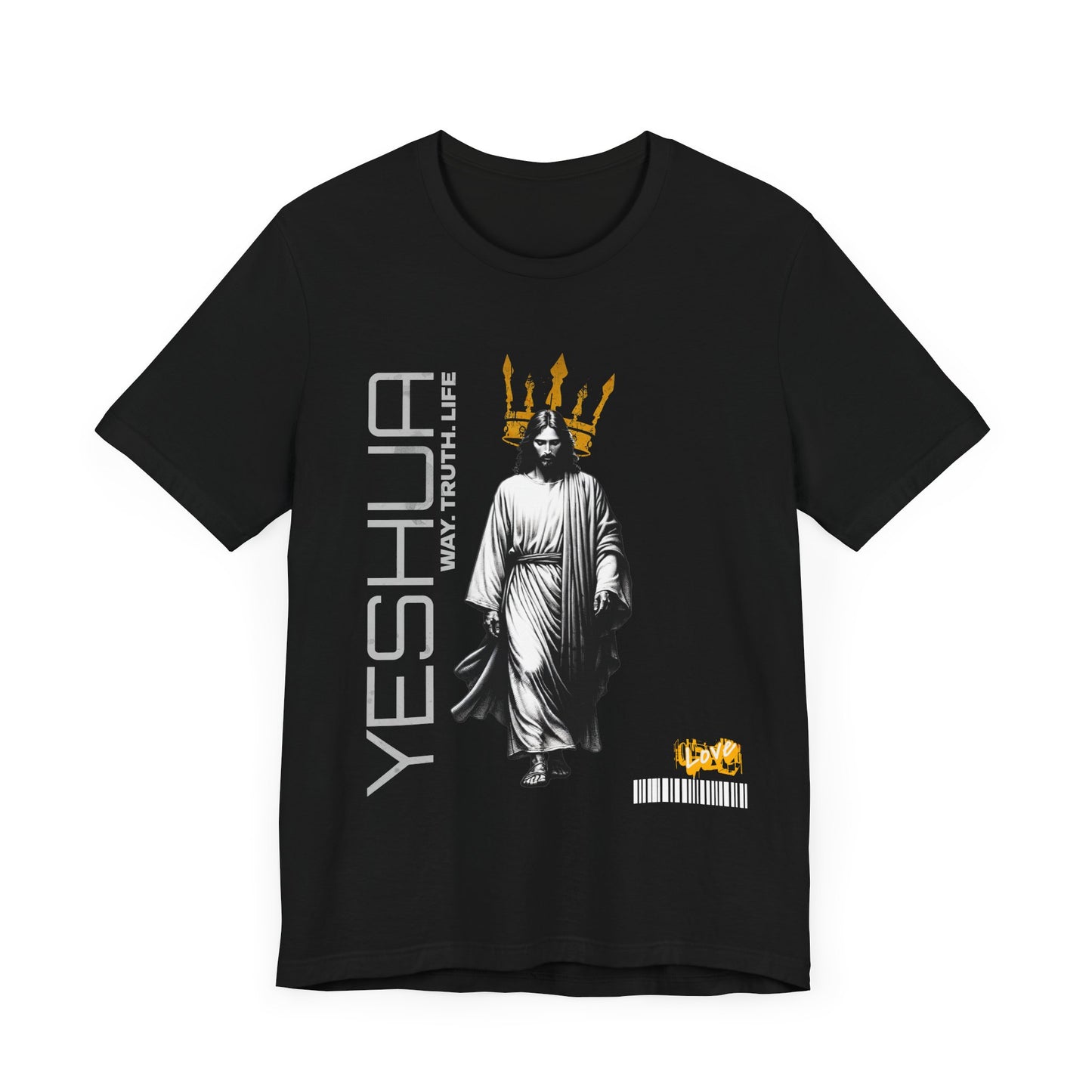 YESHUA Crown Tee - Way Truth Life Christian Shirt | Bold Jesus Graphic | Urban Faithwear | Kingdom Streetwear | The99.ink