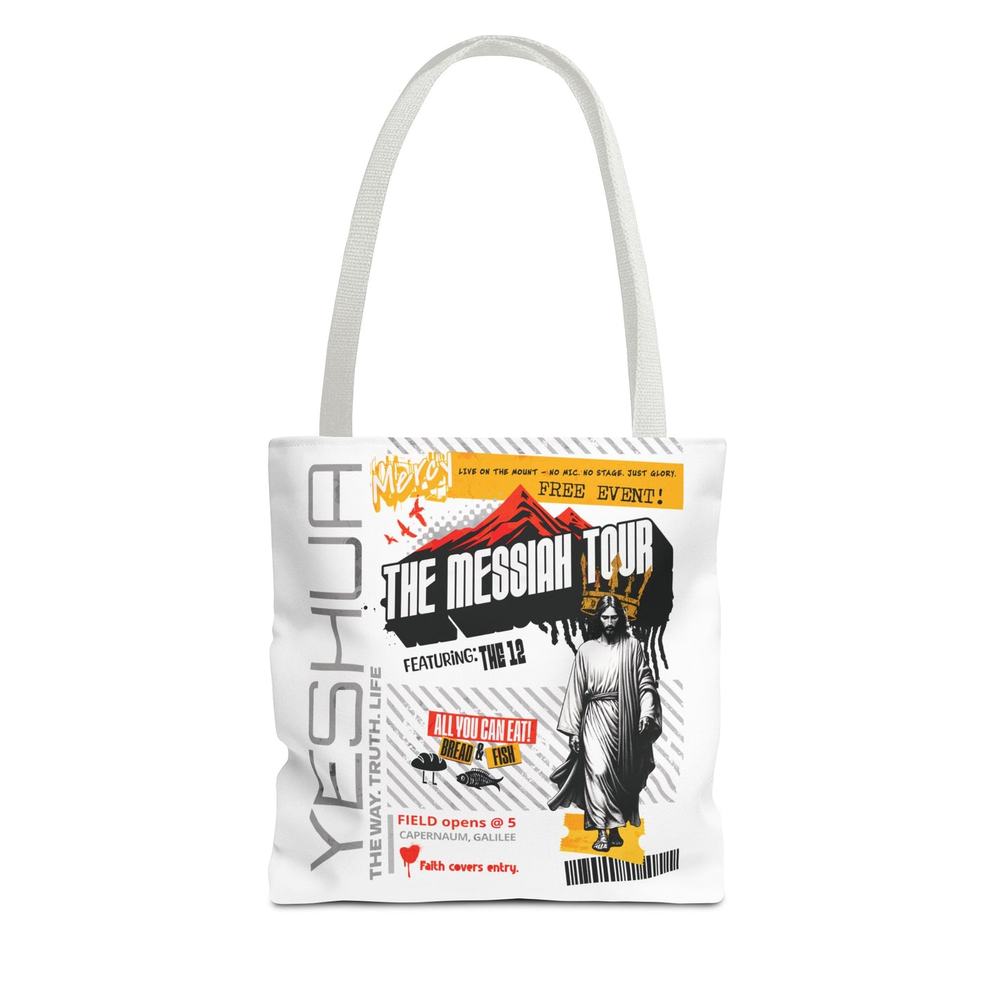 Messiah Tour Tote Bag | Yeshua Canvas Bag | Christian Bible Study Bag | Way Truth Life | Urban Faith Style | The99.ink