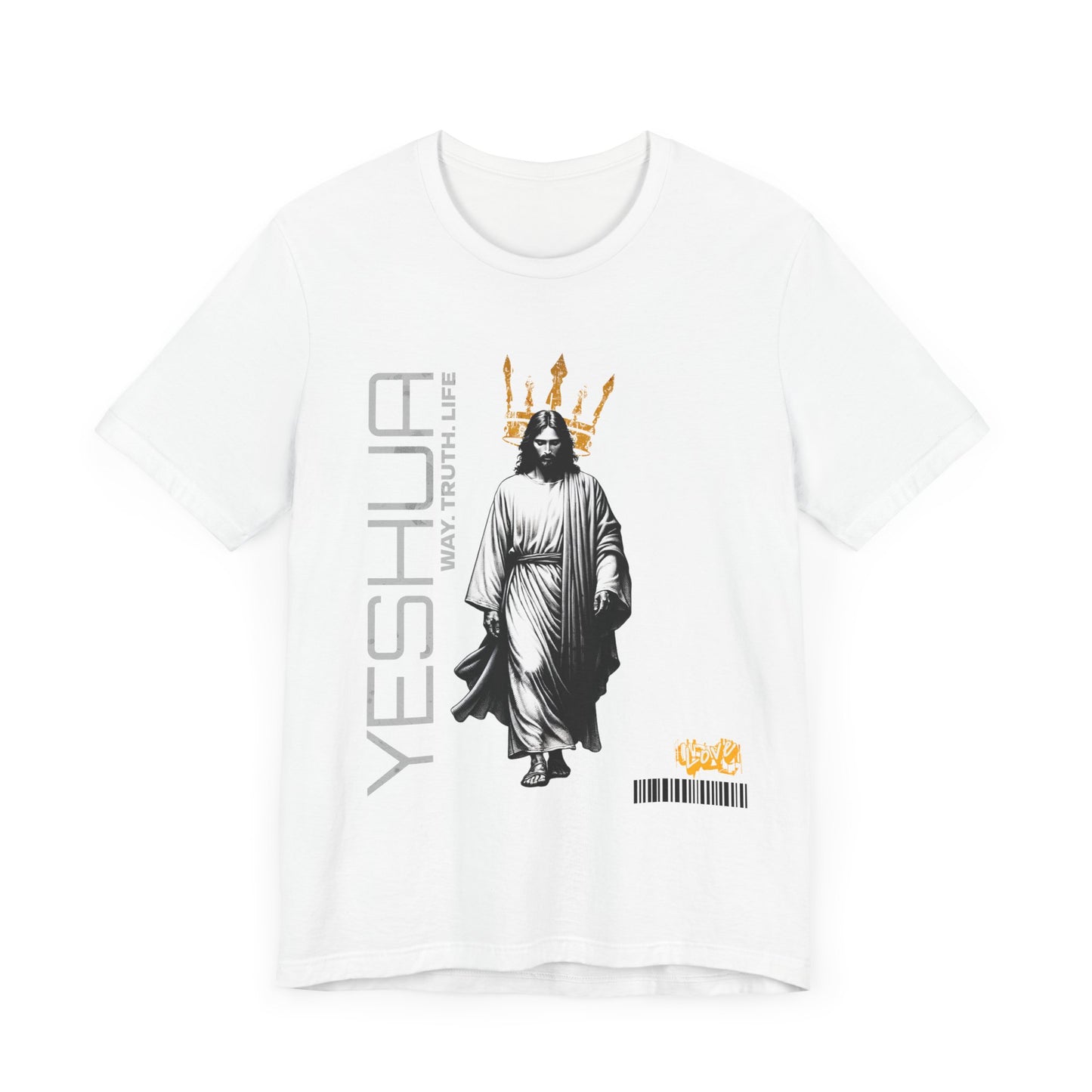 YESHUA Crown Tee - Way Truth Life Christian Shirt | Bold Jesus Graphic | Urban Faithwear | Kingdom Streetwear | The99.ink