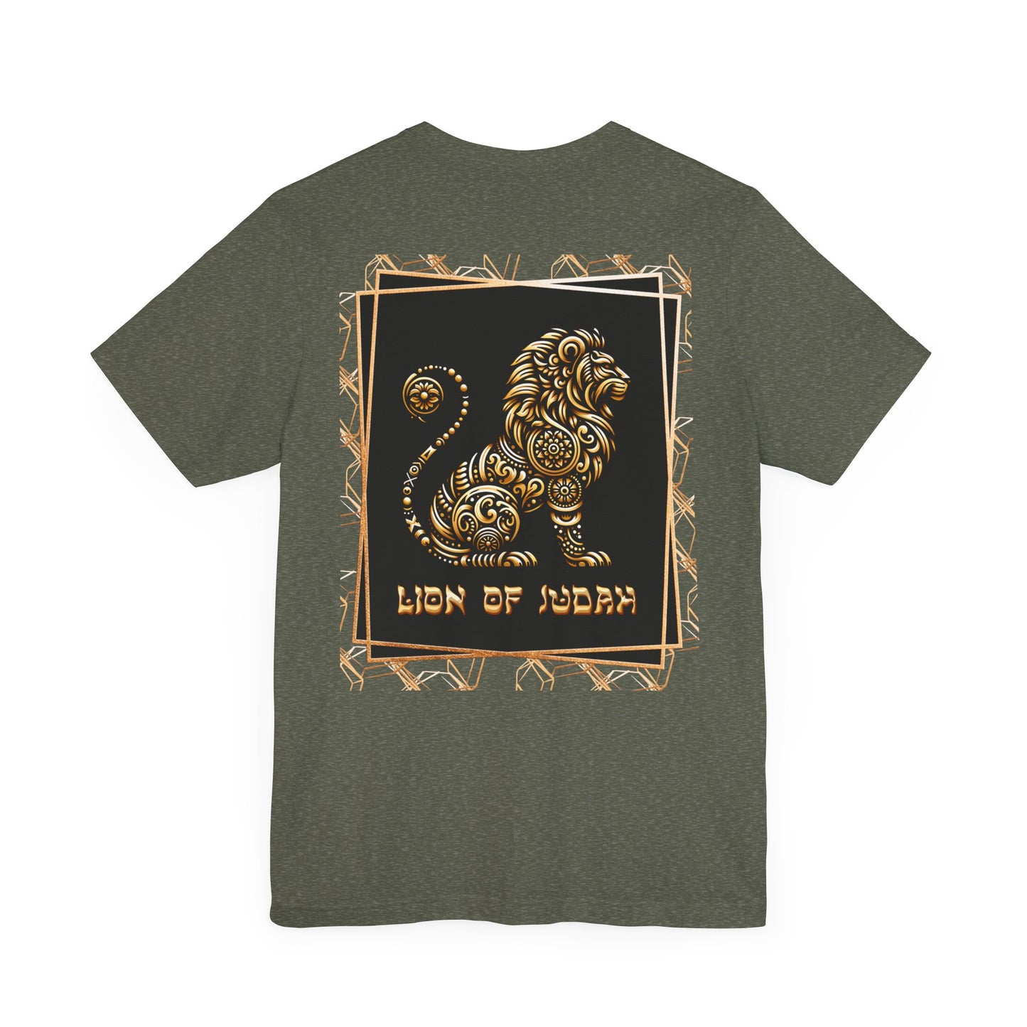 Lion of Judah Christian T-Shirt for Men, Bold Back Lion Graphic, Soft Unisex Fit, Sizes XS-4XL, Religious Gift for Him