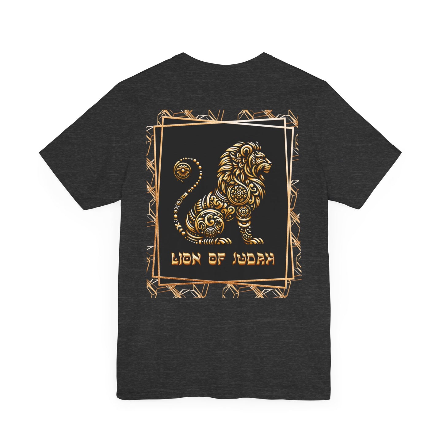 Lion of Judah Christian T-Shirt for Men, Bold Back Lion Graphic, Soft Unisex Fit, Sizes XS-4XL, Religious Gift for Him