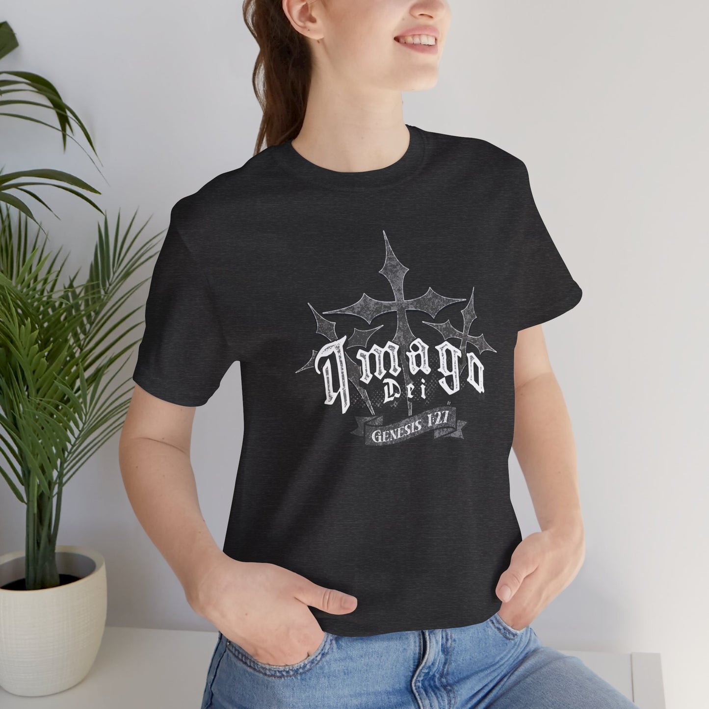 Imago Dei Genesis 1:27 T-Shirt – Unisex Christian Tee | Bella + Canvas 3001 | Inspirational Scripture Shirt